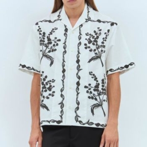 La Chemise Jean 슈미즈 반팔 셔츠 화이트 24E246SH202 1586 9BR 94757606