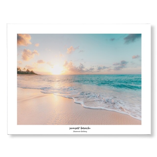 세잔느화실 시원한여름휴양지 캔버스그림-4.sunset beach 01.sunset beach 캔버스액자 _53x37cm