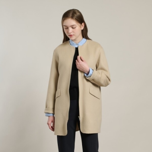 올앤선드리 라운드 집업 핸드메이드 코트 A6S1H806