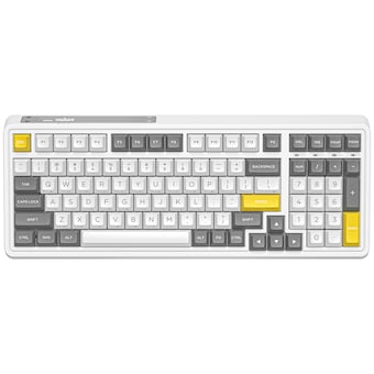 FL-ESPORTS CMK99 유무선 핫스왑 풀윤활 기계식 화이트 그레이 한글
