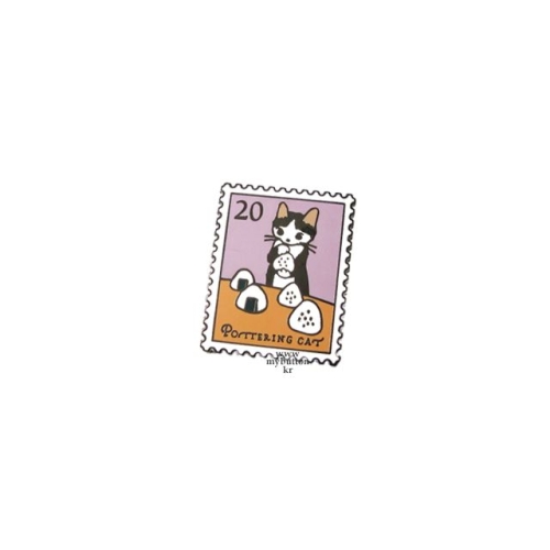 PCZ-026고양이의 일상 삼각김밥 .핀뱃지