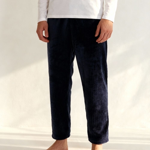 BYC 남성 엠보 밍크 극세사 겨울 수면 잠옷 바지_NEG1042_이미지