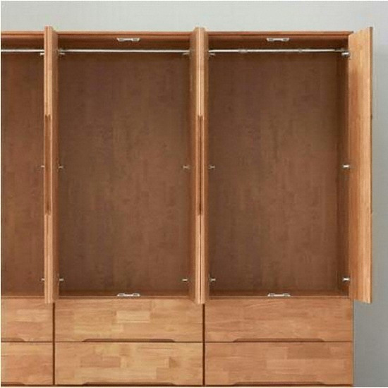 아름이와다움이 에센스 고무나무원목 옷장세트 2단서랍형 BB타입 1600_이미지