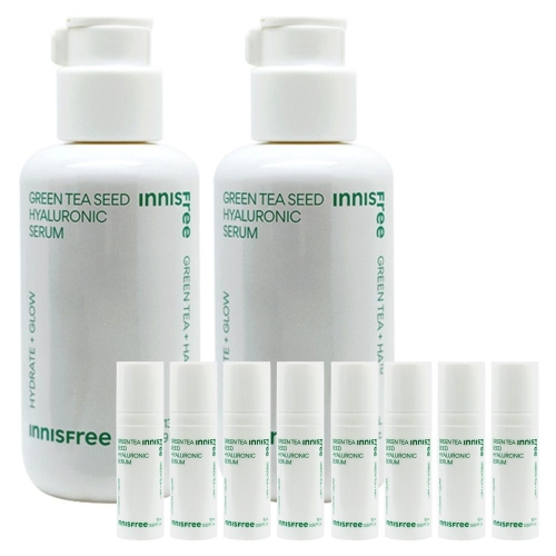 아모레퍼시픽 이니스프리 그린티 씨드 히알루론산 세럼 130ml (기획세트, 2개)
