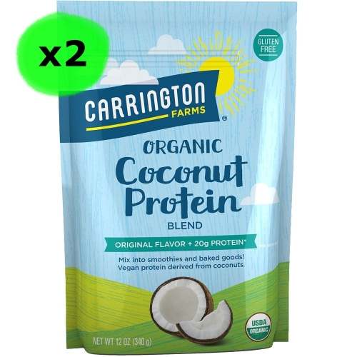 [불명] 캐링턴팜 USDA오가닉 코코넛 프로틴 단백질 파우더 340g 2팩 Carrington Farms Organic Coconu..