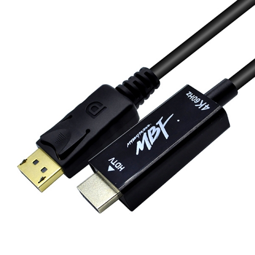 엠비에프 블랙 DP to HDMI 변환 케이블 (MBF-DPHC03B, 3m)