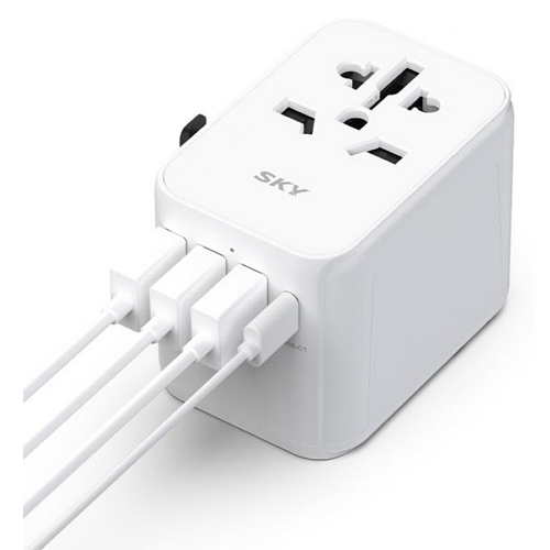 스카이랩 스카이 필 17W 4포트 여행용 충전기 SKY-TMA17W_이미지