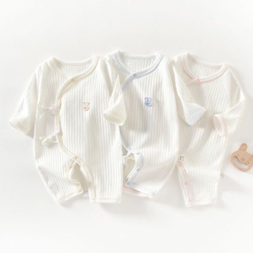 엠케이 메이커키즈 조이멀티 토끼패치 신생아 면 배냇우주복 205891