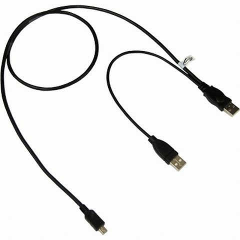 강원전자 NETmate USB 2.0 (A-Mini 5P) (M/M) Y케이블 (NMP-UM209YA, 0.8m)