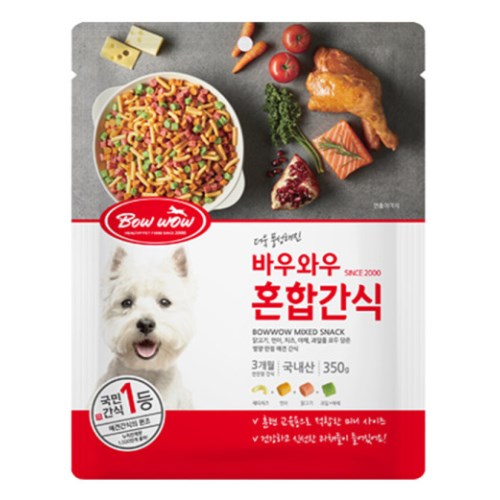 바우와우 혼합간식 350g (10개)_이미지