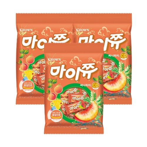 크라운제과 마이쮸 써니피치 100g (3개)_이미지