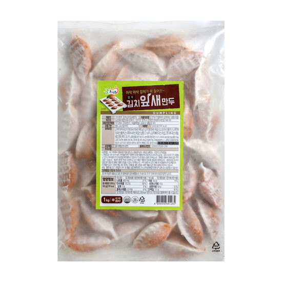 굿프랜즈 감자 김치 잎새만두 1kg (1개)