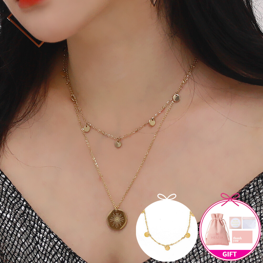 헤스티아 Lilyana Surgical Steel Necklace 서지컬 목걸이/HTSC-21150_이미지