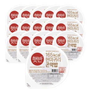 CJ제일제당 햇반 라이스플랜 현미귀리 곤약밥 150g (15개)