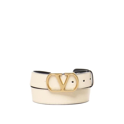 발렌티노 라프리마 여성 벨트 브이 로고 시그니처 레더 8W2T0SM3IYRREN 화이트 /8_이미지