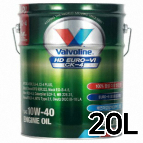 발보린 HD 유로6 CK-4 10W40 20L