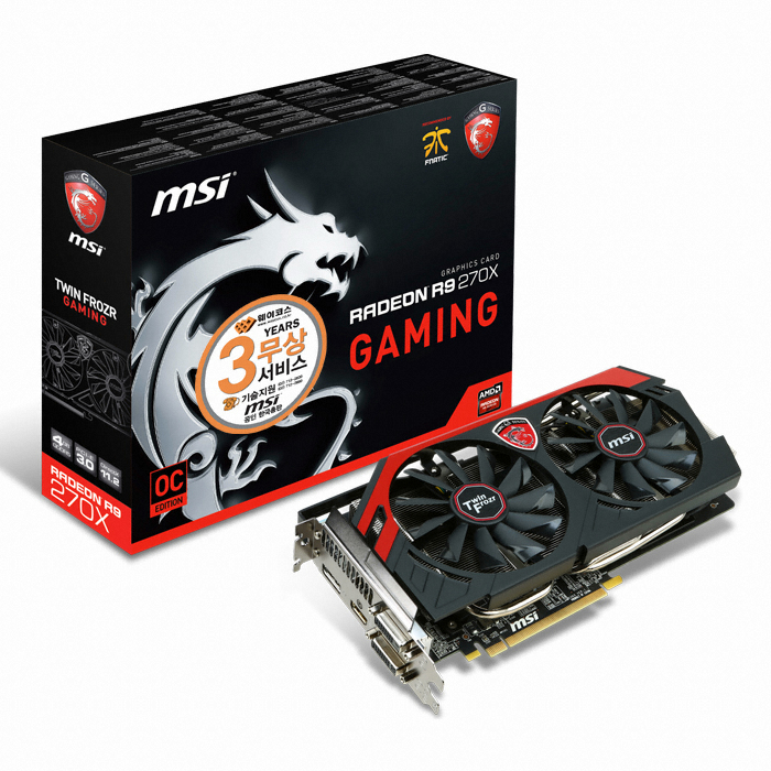MSI 라데온 R9 270X OC D5 4GB 트윈 프로져 4 게이밍_이미지