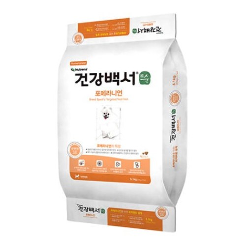  뉴트리나 독 건강백서 순 포메라니언 5.1kg [2개]