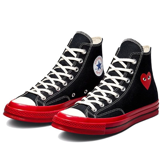 꼼데가르송 플레이 X 컨버스 척 70 하이 P1K1241