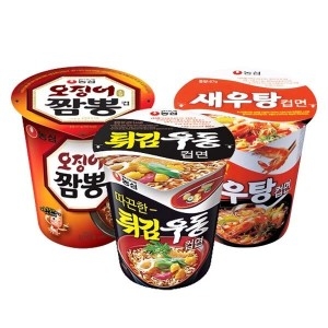 농심 오징어짬뽕 소컵 6개 + 새우탕 소컵 6개 + 튀김우동 소컵 6개_이미지