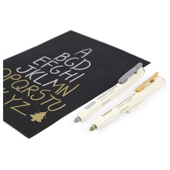 모리스 MRM105 노크식 메탈릭 마카S (12개)