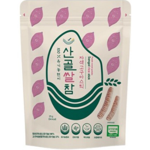 산골쌀참 스틱 자색고구마 25g
