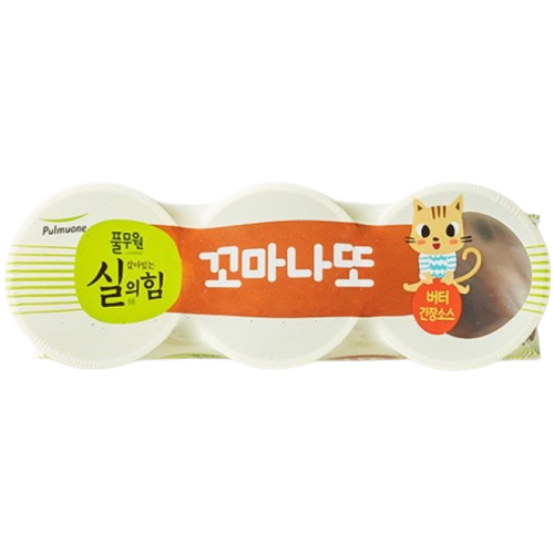 풀무원 살아있는 실의힘 꼬마나또 버터간장소스 89.7g