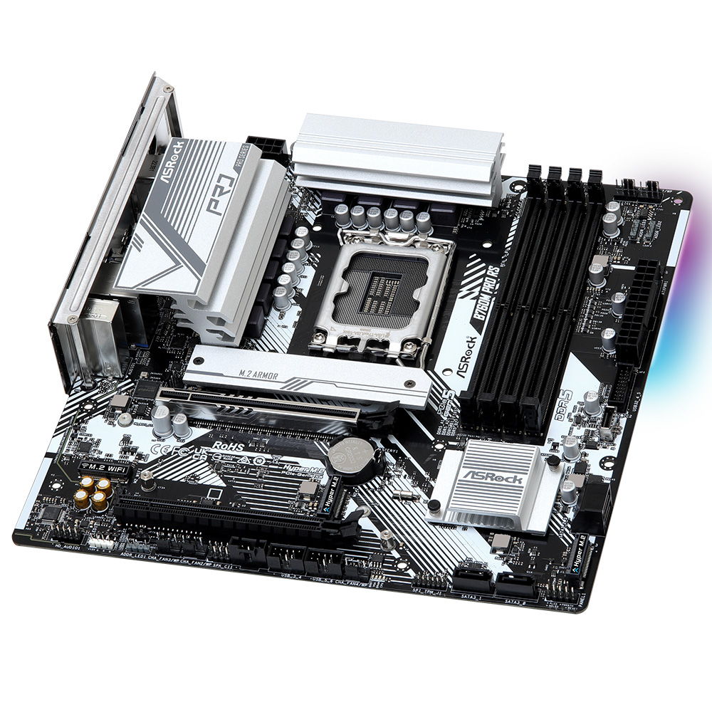 ASRock B760M Pro RS D5 + WiFi6E ��� ��Ű�� ������