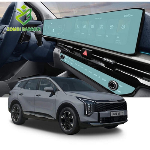 좀비베리어 일체형 퓨어 저반사 내비게이션 계기판 액정보호 필름 기아 더 뉴 스포티지 NQ5 페이스리프트 전용