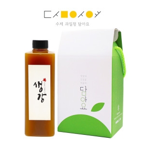 생강청 선물용 생강착즙청 부모님선물 수제청 생강청 650g 플라스틱병 1구