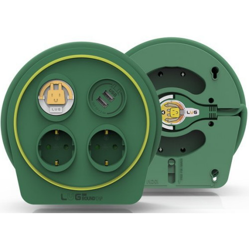 3구 USB 미니 캠핑릴선 그린