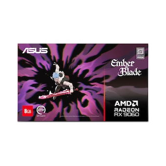 ASUS DUAL 라데온 RX 9060 D6 8GB 엠버 앤 블레이드 에디션 대원씨티에스