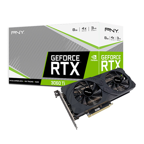 PNY 지포스 RTX 3060 Ti UPRISING D6 8GB Dual LHR 마이크로닉스