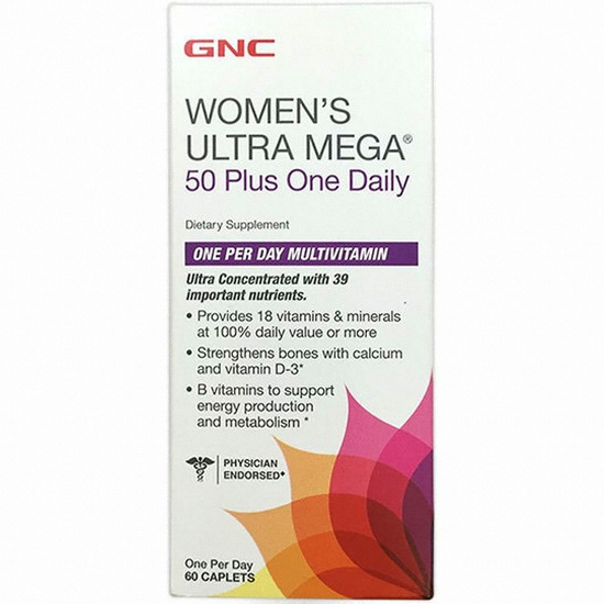 GNC 우먼스울트라메가 50 플러스 원 데일리 60정 (1개)