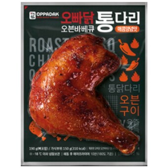 <b>허닭</b>프렌즈 오빠닭 오븐바베큐 통다리 매콤양념맛 190g