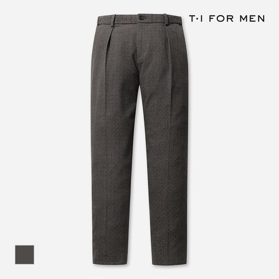 티아이포맨 T.I FORMEN 체크 배색 팬츠 뉴스탠다드_M216MPT75