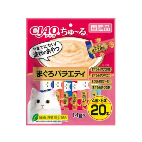 이나바 캣 챠오츄르 참치 버라이어티 SC-194 280g (14g x 20p) (16개)_이미지