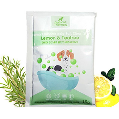 엔조이펫 네츄럴테라피 아로마 탄산 솔트 클린샷 입욕제 레몬티트리 15g