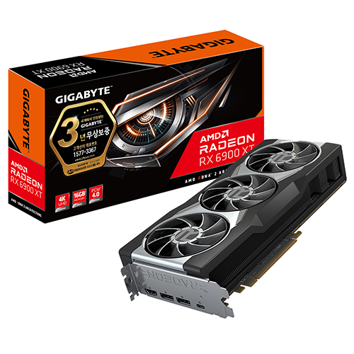 GIGABYTE �󵥿� RX 6900 XT D6 16GB ���̾���