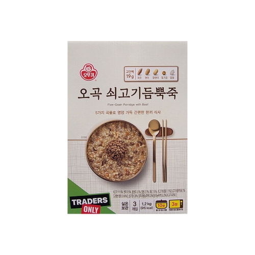 오뚜기 오곡 쇠고기듬뿍죽 400g