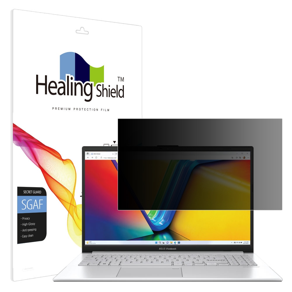 ASUS 비보북 고 15 OLED E1504F 프라이버시 고광택 사생활 보호필름