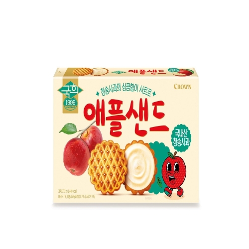 크라운제과 애플샌드 272g (1개)_이미지