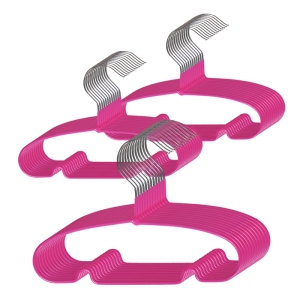 딩동펫 논슬립 코팅 옷걸이 핑크 30개입 (L)_이미지