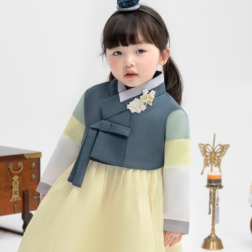 여아용 여초록꽃패치 아동한복세트 AW134 + 복주머니2476857 2