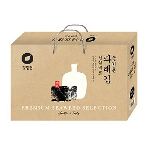 대상 청정원 들기름김 파래김 선물세트 9호 (6개)_이미지