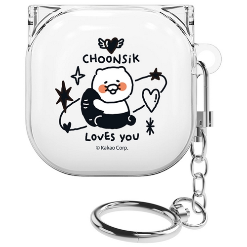 갤럭시 버즈2 프로 춘식이 두들두들 투명 케이스