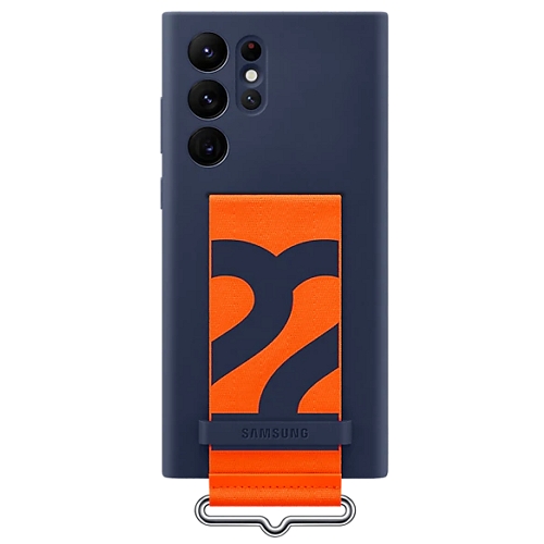 삼성전자 갤럭시S22 울트라 실리콘 커버 with 스트랩 EF-GS908_이미지