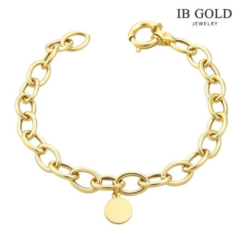 아이비골드 18K GOLD 팔찌 G할로링