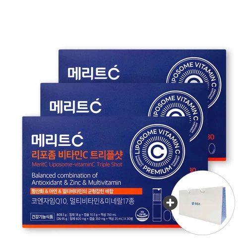 휴온스 메리트C 리포좀 비타민C 트리플샷 30병 (3개)_이미지