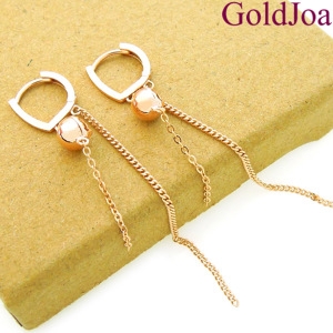 골드조아 럭셔리 long 2줄 볼 원터치 14k귀걸이 s-ey2736 선물